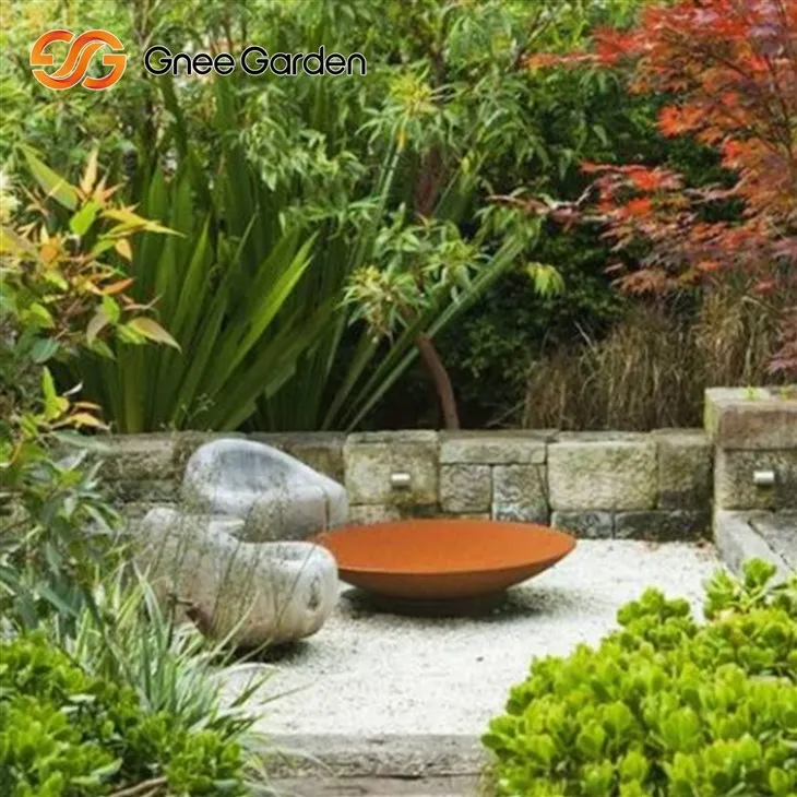 Corten Steel Fire Pit Contemporary Design