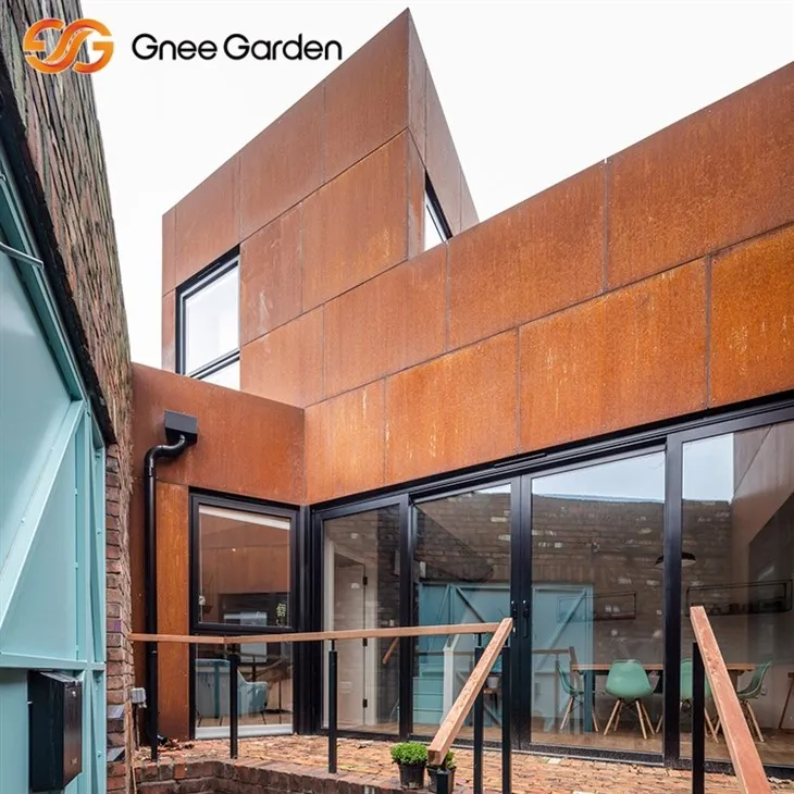 কর্টেন ধাতব প্যানেল কম রক্ষণাবেক্ষণ শৈলী