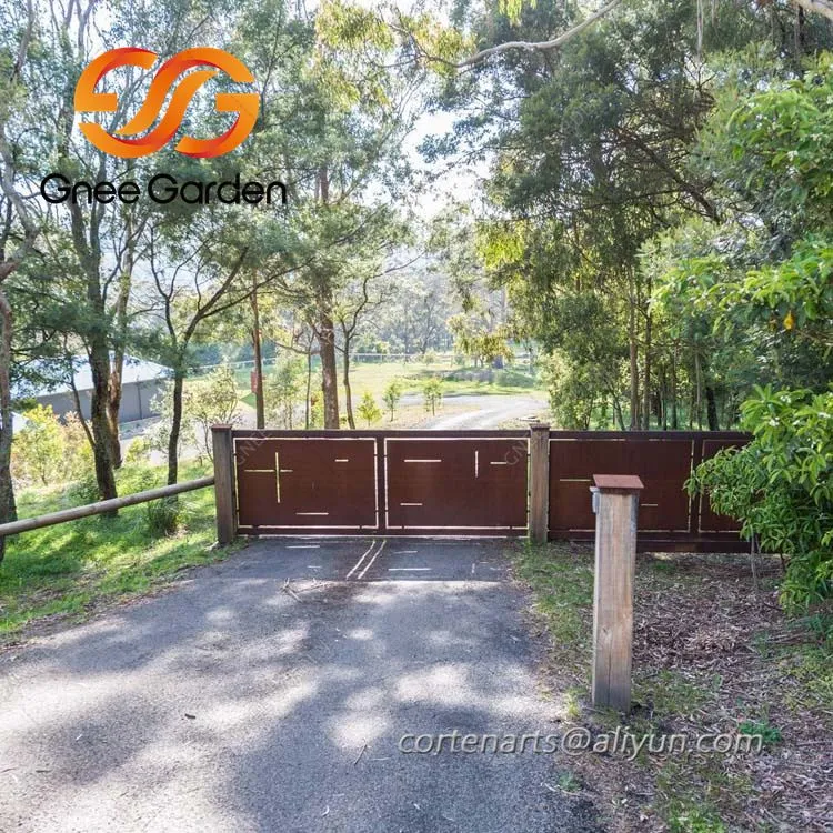 কর্টেন স্টিল গার্ডেন গেটস এবং বেড়া