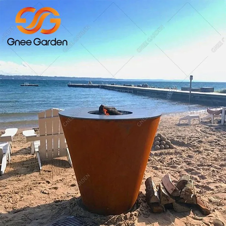 কর্টেন স্টিল গ্রিল বারবিকিউ