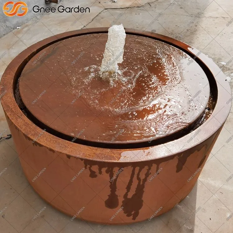 ছোট গার্ডেন স্পেস জন্য Corten ইস্পাত জল বৈশিষ্ট্য