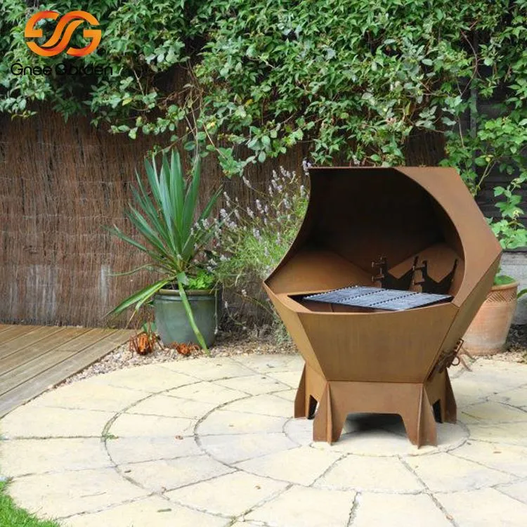 ক্রিয়েটিভ কর্টেন ইস্পাত Bbq ডিজাইন