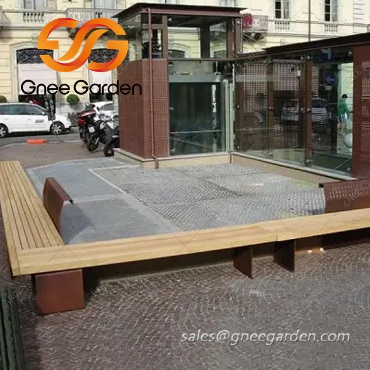 কাস্টম সাইজ কর্টেন ইস্পাত আউটডোর আসবাবপত্র