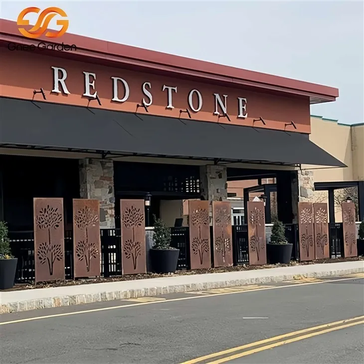 বাগান লেজার - কাটা ধাতব কর্টেন স্ক্রিনগুলি