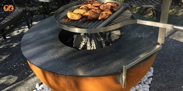 Corten steel BBQ grill Corten steel BBQ grill