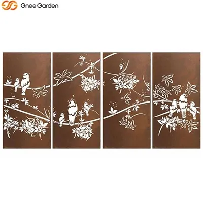 কর্টেন স্টিল স্ক্রিন - গোপনীয়তার জন্য টেকসই এবং স্টাইলিশ