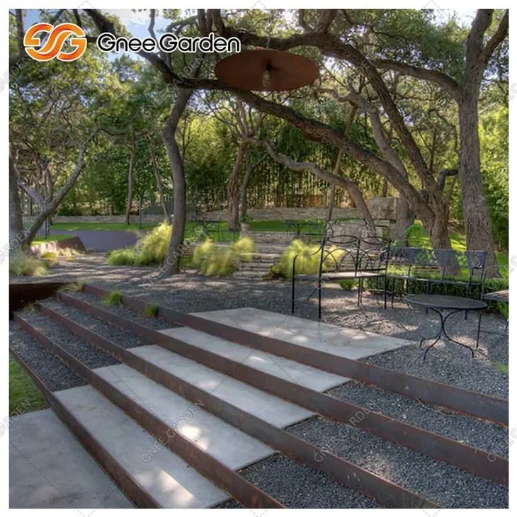 বহিরঙ্গন আবহাওয়া ইস্পাত সিঁড়ি