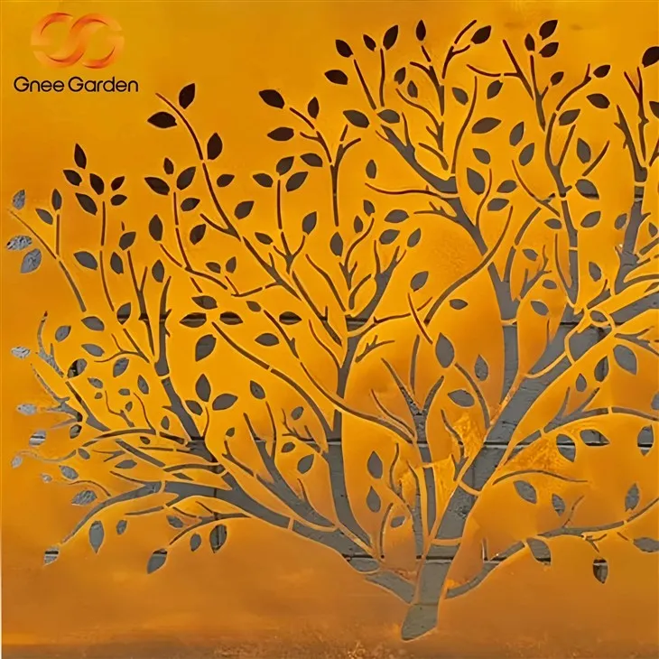 লেজার - প্যাটিওর জন্য কর্টেন স্টিলের স্ক্রিনগুলি কাটুন