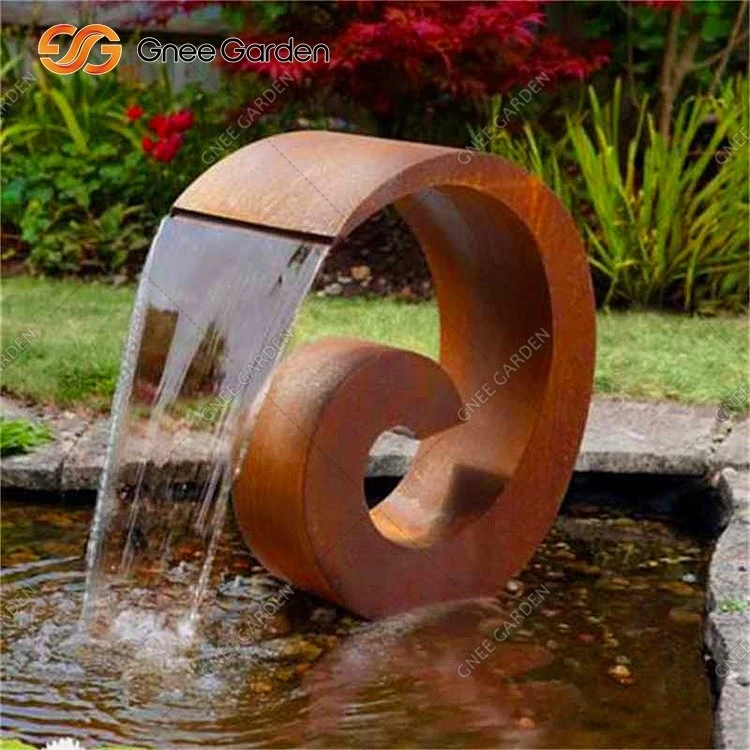 corten waterfall fountain corten waterfall fountain