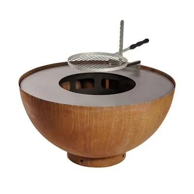 মরিচা কর্টেন ইস্পাত BBQ গ্রিল