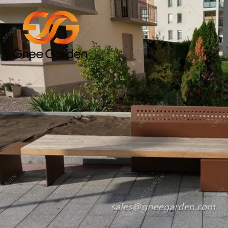 আবহাওয়া ইস্পাত বহিরঙ্গন আসবাবপত্র