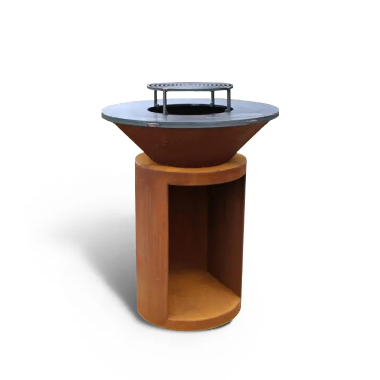 কাঠের বড়ি BBQ ফায়ার পিট